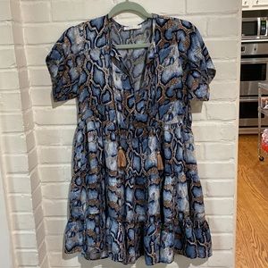 Karlie snakeskin dress